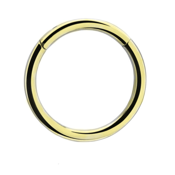 PIERCING WITH Gold Plain Hinged Ring