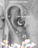 DAITH PIERCING WITH Marquise Gem Ring