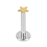 Titanium Star Labret JEWELLERY ONLY