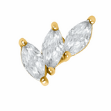 PIERCING WITH Gold Climbing Marquise Fan