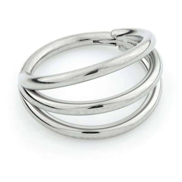 Triple Banded Titanium Hinged Ring JEWELLERY ONLY