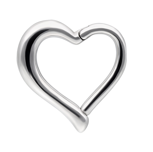 Plain Heart Daith Ring JEWELLERY ONLY